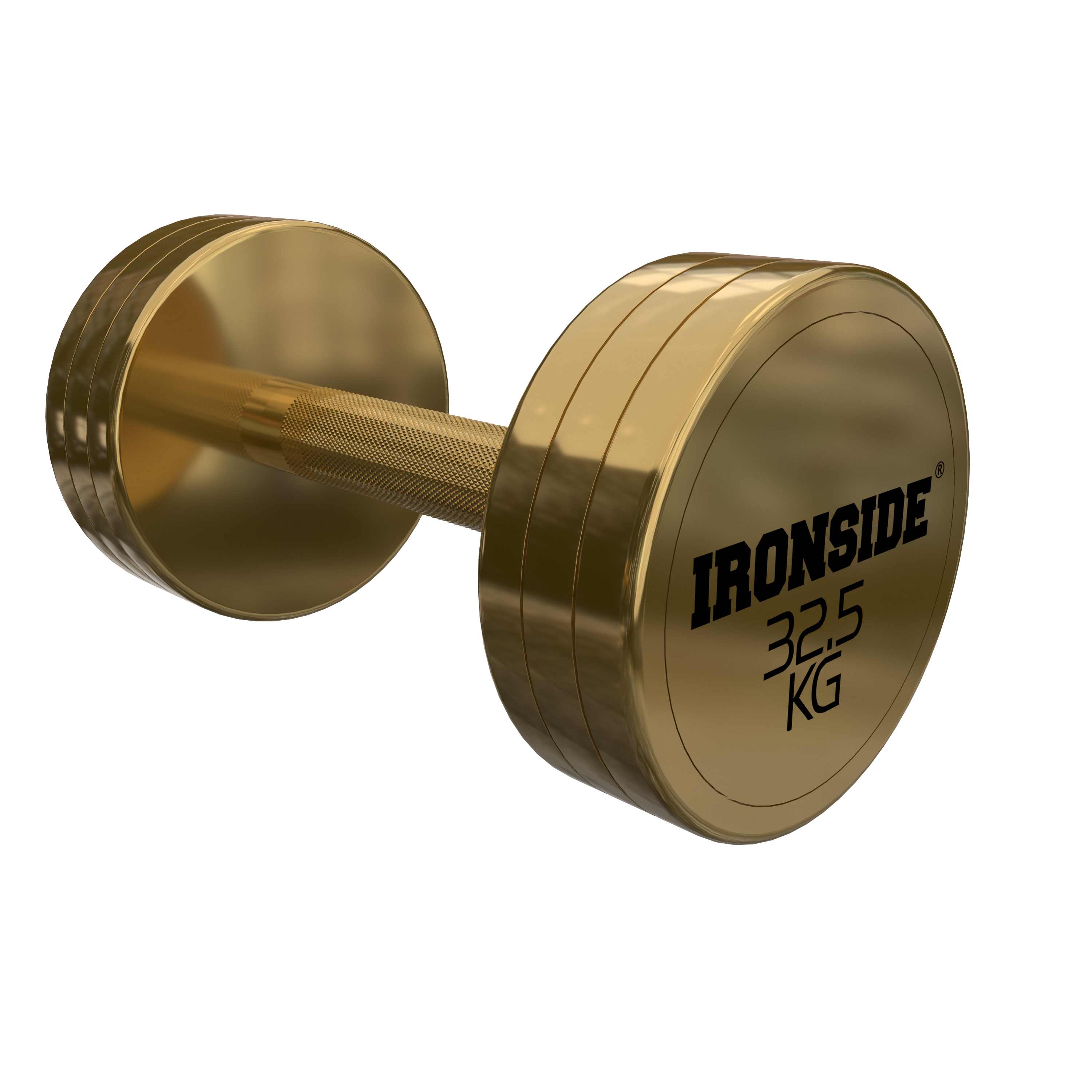 Mancuerna Circular Gold IRONSIDE 2.5 a 40 kg