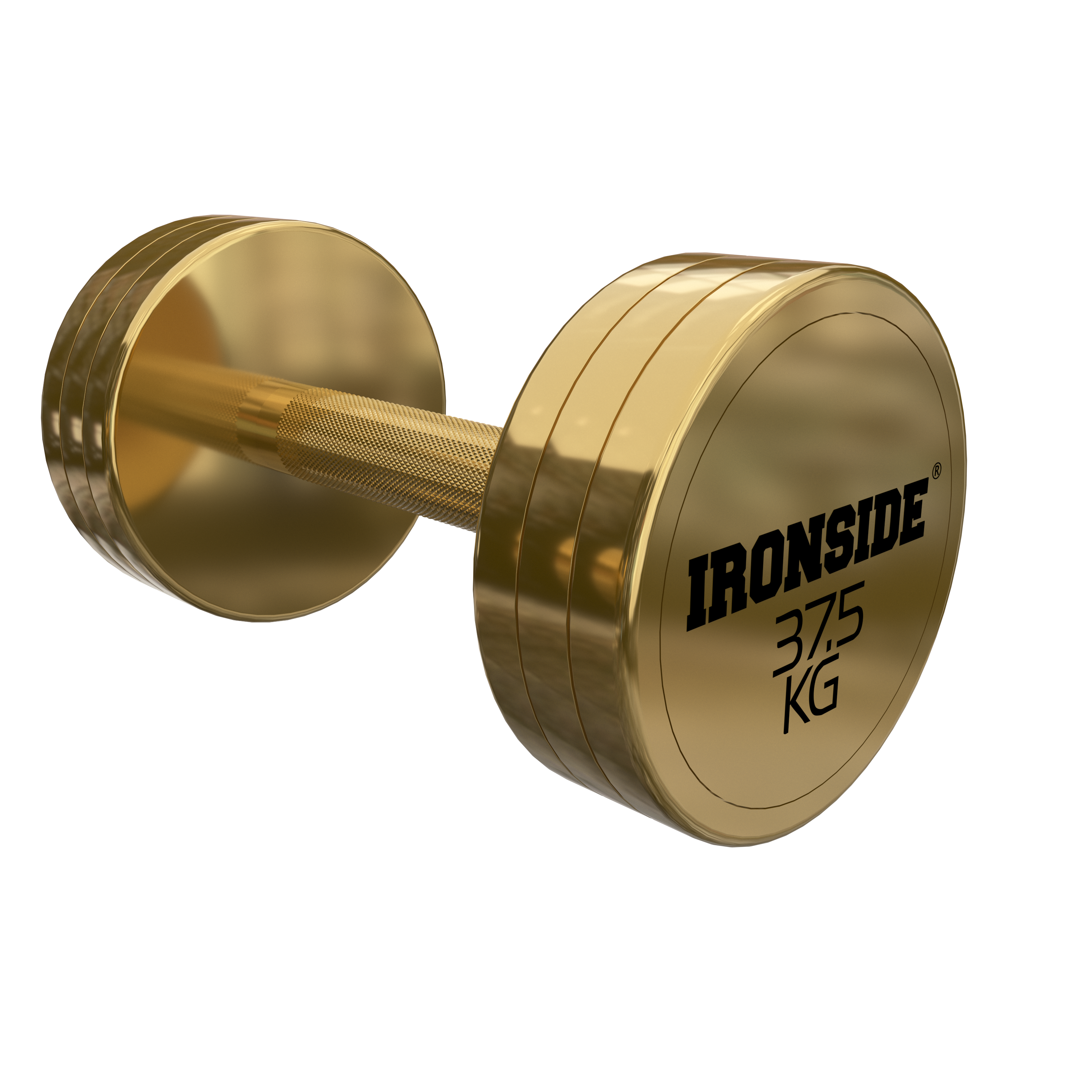 Mancuerna Circular Gold IRONSIDE 2.5 a 40 kg