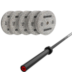 Pack IRONSIDE Barra 15 KG + Set de Discos Olímpicos KG