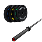 Pack IRONSIDE Barra 20 KG + Set Discos Olímpicos KG