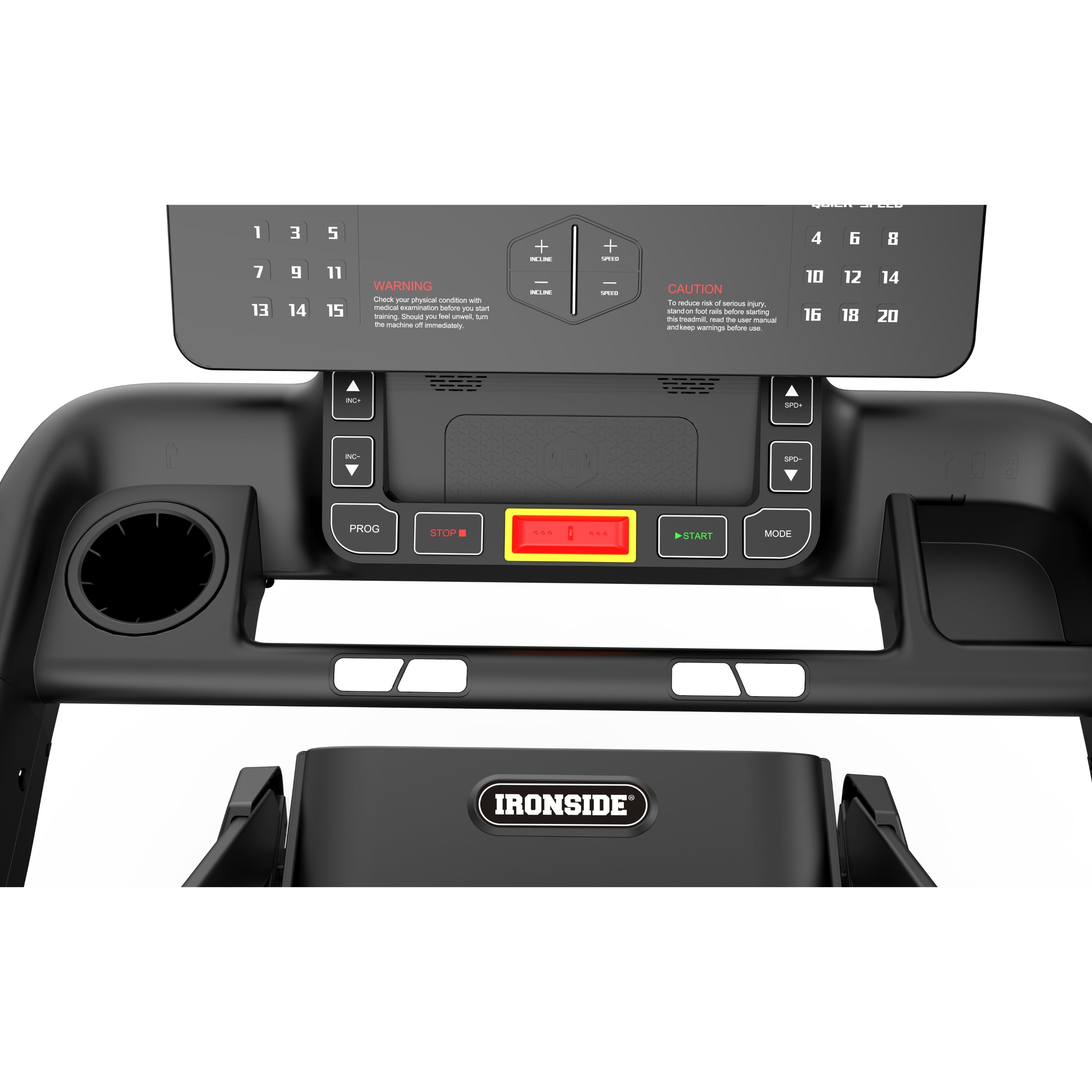 Trotadora Plegable LED Zeus IRONSIDE Glam