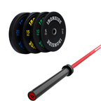 Pack IRONSIDE Barra 20 KG + Set Discos Olímpicos KG