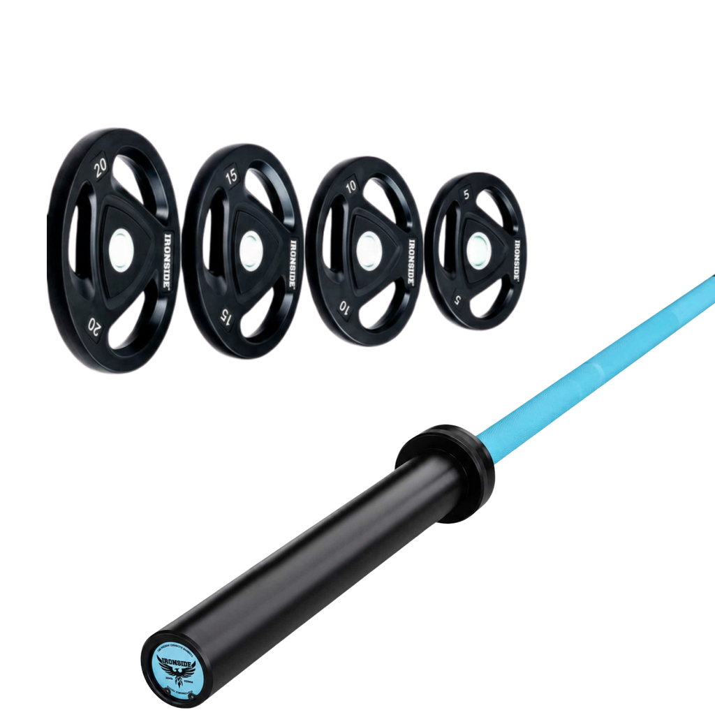 Pack IRONSIDE Barra 15 KG + Set de Discos Olímpicos KG
