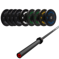 Pack IRONSIDE Barra 20 KG + Set Discos Olímpicos LB