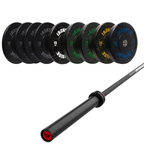 Pack IRONSIDE Barra 20 KG + Set Discos Olímpicos LB