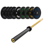 Pack IRONSIDE Barra 20 KG + Set Discos Olímpicos LB