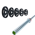 Pack IRONSIDE Barra 15 KG + Set de Discos Olímpicos KG