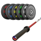 Pack IRONSIDE Barra 20 KG + Set Discos Olímpicos LB