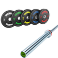 Pack IRONSIDE Barra 20 KG + Set Discos Olímpicos KG