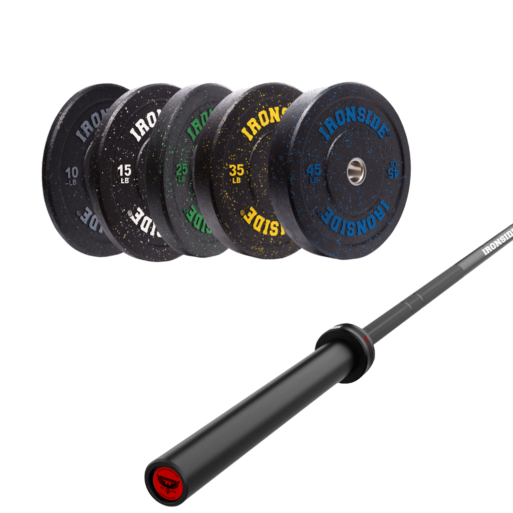 Pack IRONSIDE Barra 20 KG + Set Discos Olímpicos LB