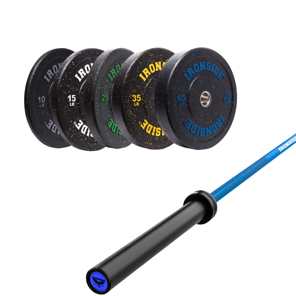 Pack IRONSIDE Barra 20 KG + Set Discos Olímpicos LB