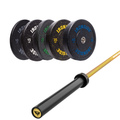 Pack IRONSIDE Barra 20 KG + Set Discos Olímpicos LB
