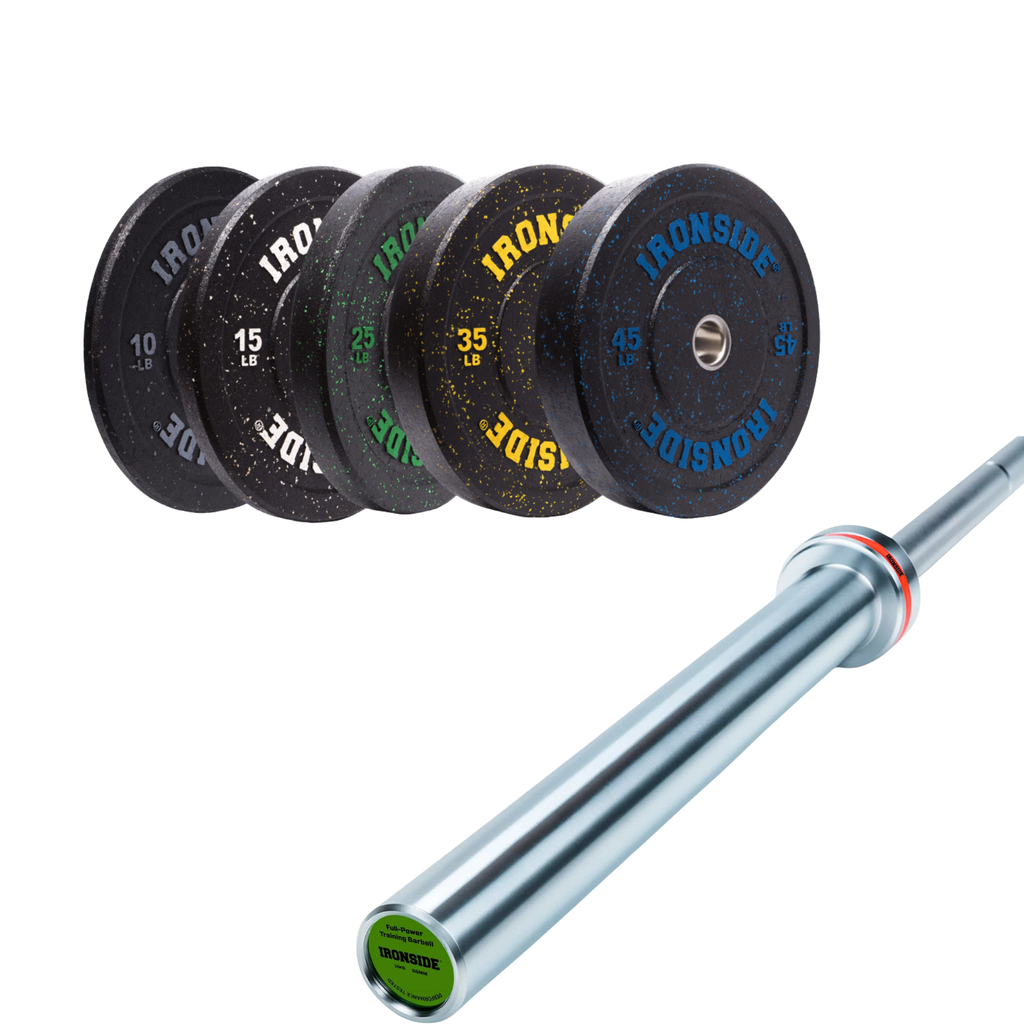 Pack IRONSIDE Barra 20 KG + Set Discos Olímpicos LB