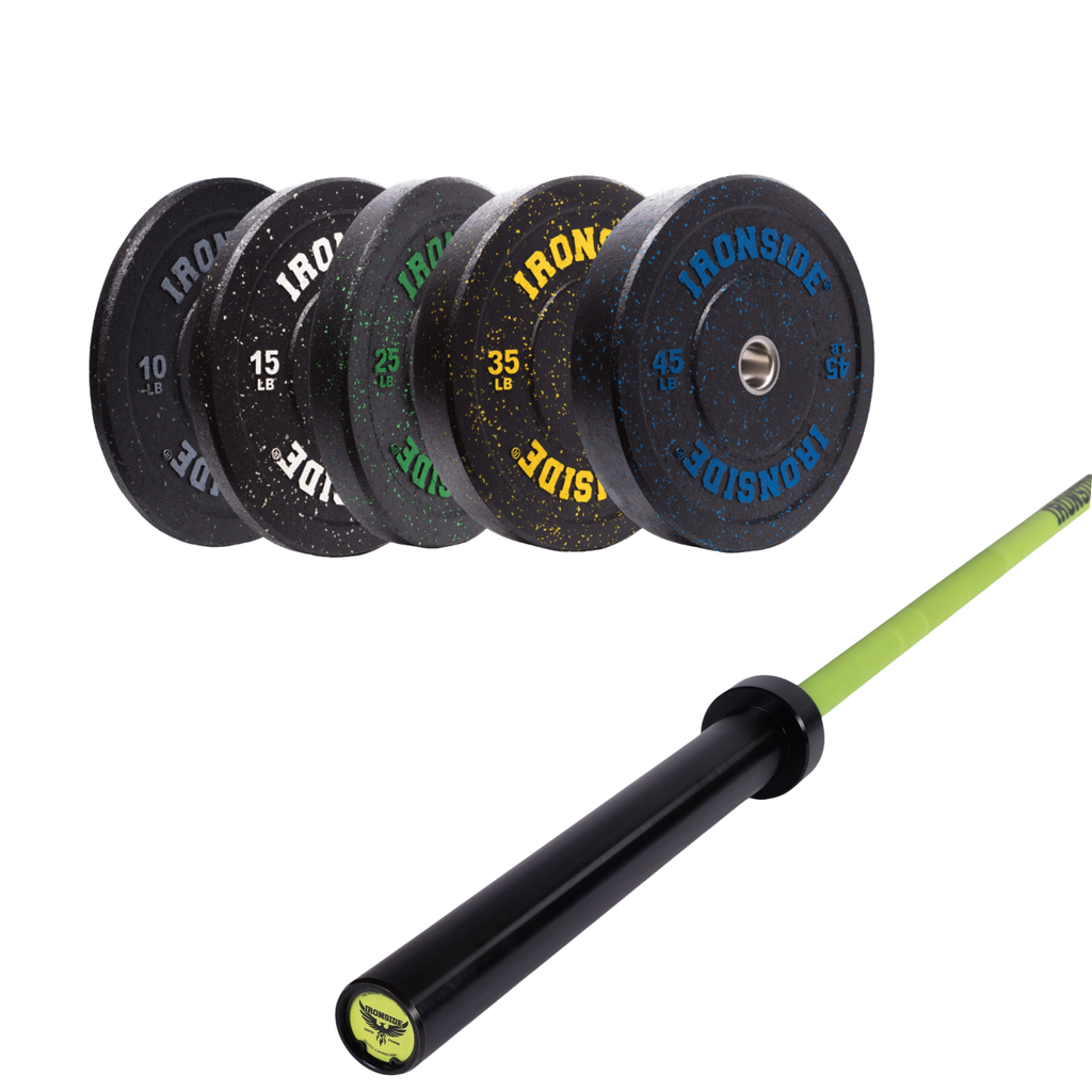 Pack IRONSIDE Barra 20 KG + Set Discos Olímpicos LB