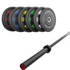 Pack IRONSIDE Barra 15 KG + Set de Discos Olímpicos LB