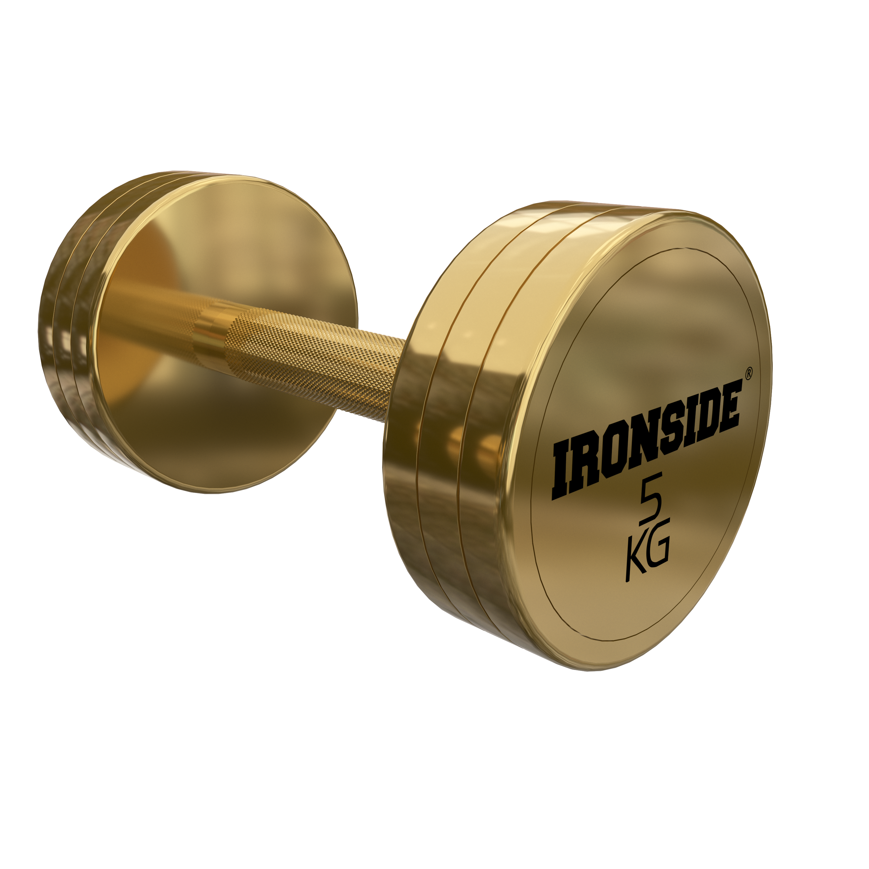 Mancuerna Circular Gold IRONSIDE 2.5 a 40 kg