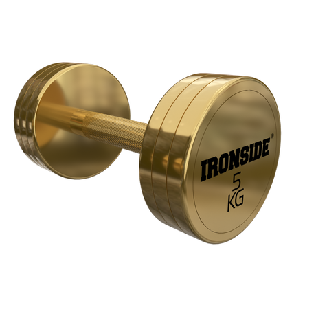 Mancuerna Circular Gold IRONSIDE 2.5 a 40 kg