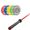 Pack IRONSIDE Barra 20 KG + Set Discos Olímpicos KG