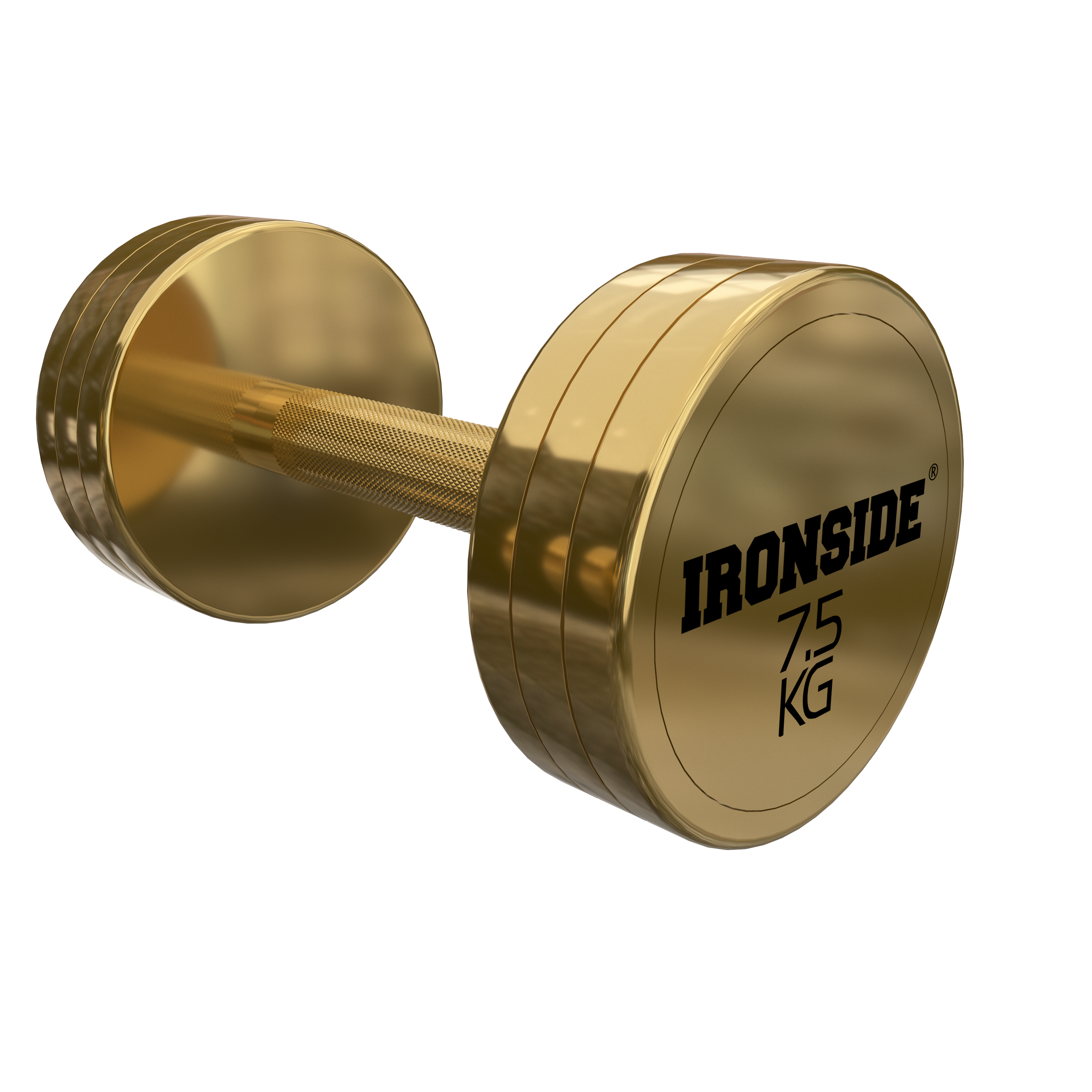 Mancuerna Circular Gold IRONSIDE 2.5 a 40 kg