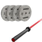 Pack IRONSIDE Barra 20 KG + Set Discos Olímpicos KG