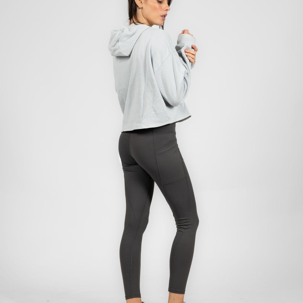 Polerón Deportivo Corto con Hoodie para Mujer IRONSIDE