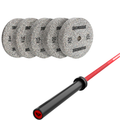 Pack IRONSIDE Barra 20 KG + Set Discos Olímpicos KG