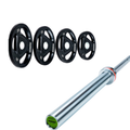 Pack IRONSIDE Barra 20 KG + Set Discos Olímpicos KG