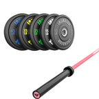 Pack IRONSIDE Barra 15 KG + Set de Discos Olímpicos LB