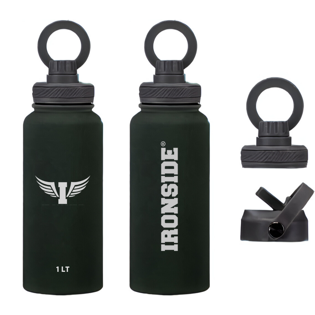 Botella de Agua con Soporte Magnético para Celular IRONSIDE