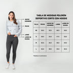 Polerón Deportivo Corto con Hoodie para Mujer IRONSIDE