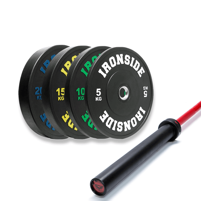 Pack Barra Cerakote Azul 2.0 Set Discos PRO 100Kg
