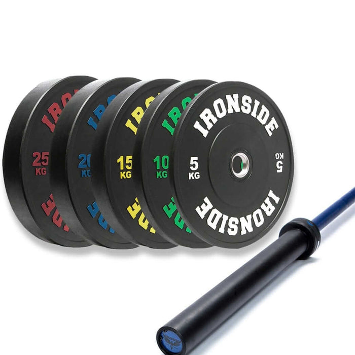 Barra Cerakote 2.0 + Set Discos PRO IRONSIDE 150 KG