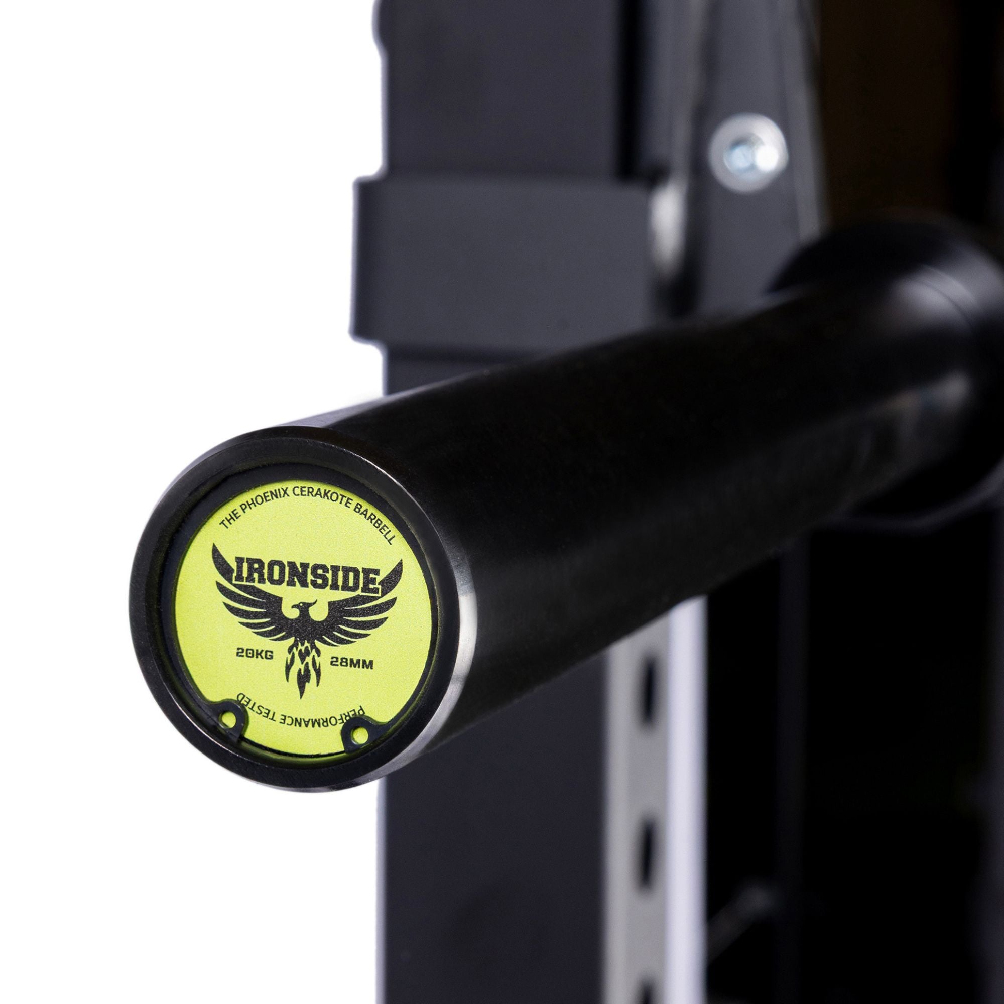 Barra Olímpica Shield Amarilla 20 kg Cerakote 1.500 lb IRONSIDE