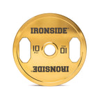 Disco Olímpico Premium Gold Chromed IRONSIDE 5 A 25 KG