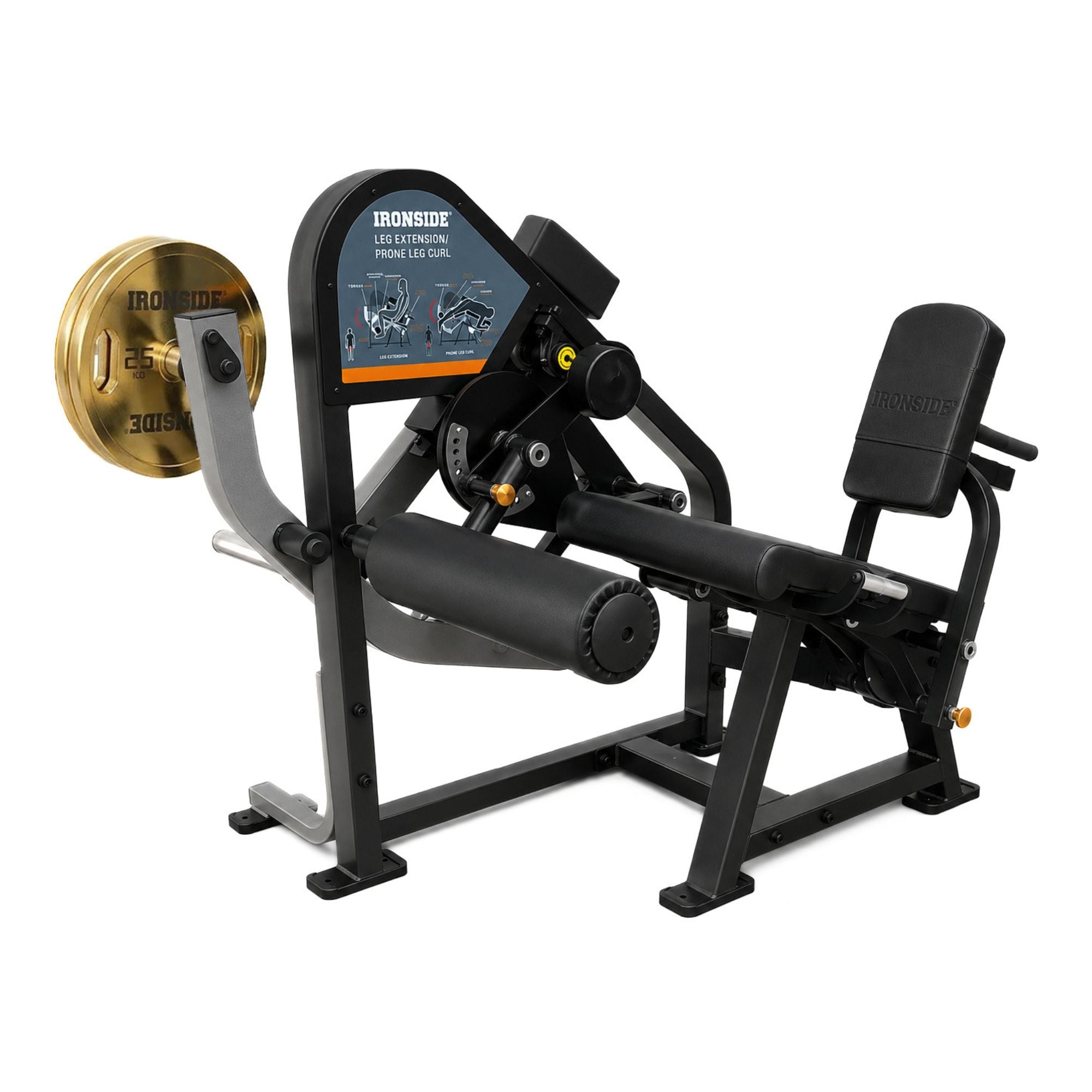 Dual Leg Extension & Prone Leg Curl Plate Loaded IRONSIDE Premier