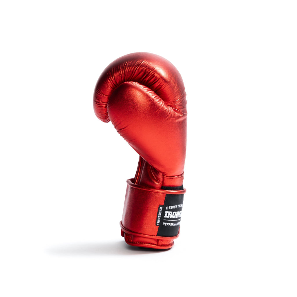 Guantes de Boxeo Profesionales de Competición IBA Rojos IRONSIDE