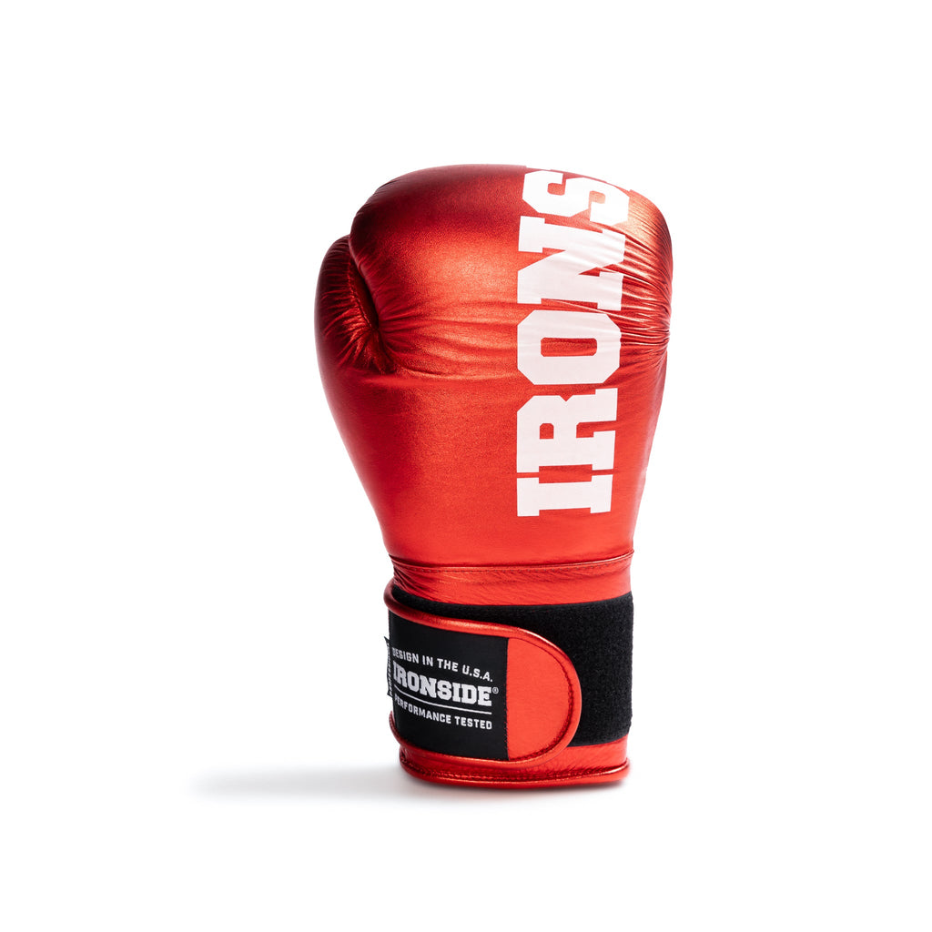 Guantes de Boxeo Profesionales de Competición IBA Rojos IRONSIDE