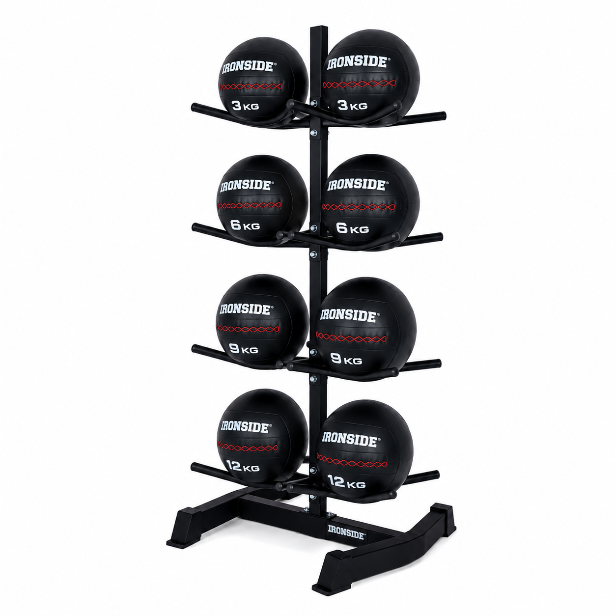 Pack IRONSIDE Wall Balls con Rack de Almacenamiento 3 a 12 KG