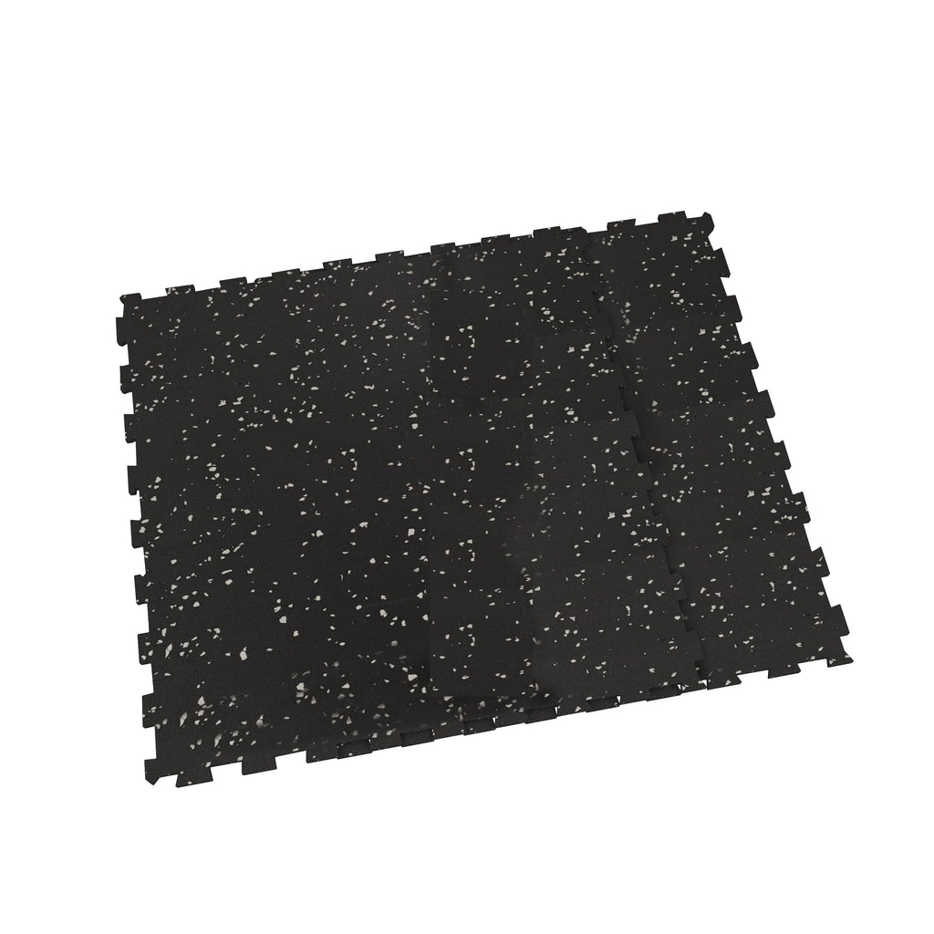 Piso de Gimnasio Interlock EPDM Negro/Gris 8 mm IRONSIDE