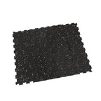 Piso de Gimnasio Interlock EPDM Negro/Gris 8 mm IRONSIDE