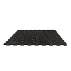 Piso de Gimnasio Interlock EPDM Negro/Gris 8 mm IRONSIDE