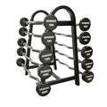 Set 10 Barras EZ Precargadas 10 a 30kg + Rack de Almacenamiento IRONSIDE