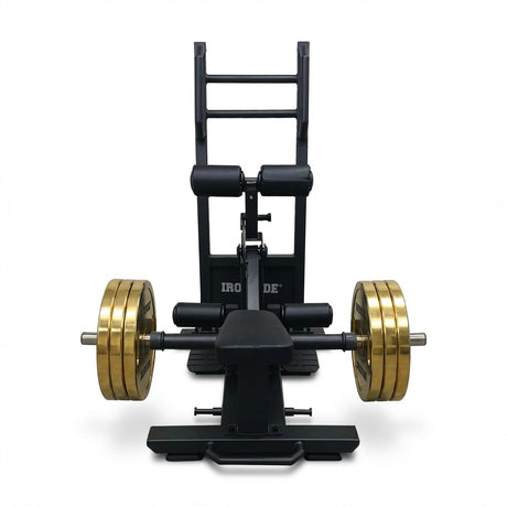 Standing Hip Thruster para entrenar glúteos con soporte estable, trayectoria controlada y carga progresiva. Ideal para fuerza, técnica y uso comercial intensivo