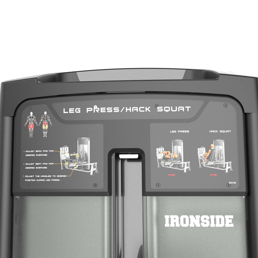 Dual Horizontal Leg Press & Hack Squat IRONSIDE Luxe