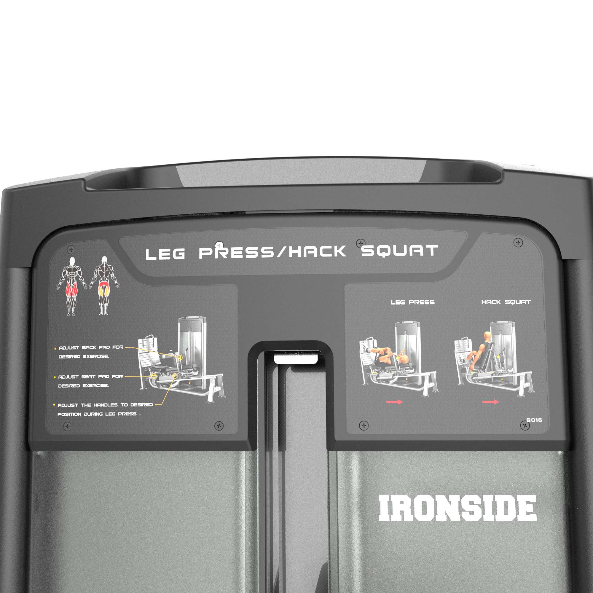 Dual Horizontal Leg Press & Hack Squat IRONSIDE Luxe