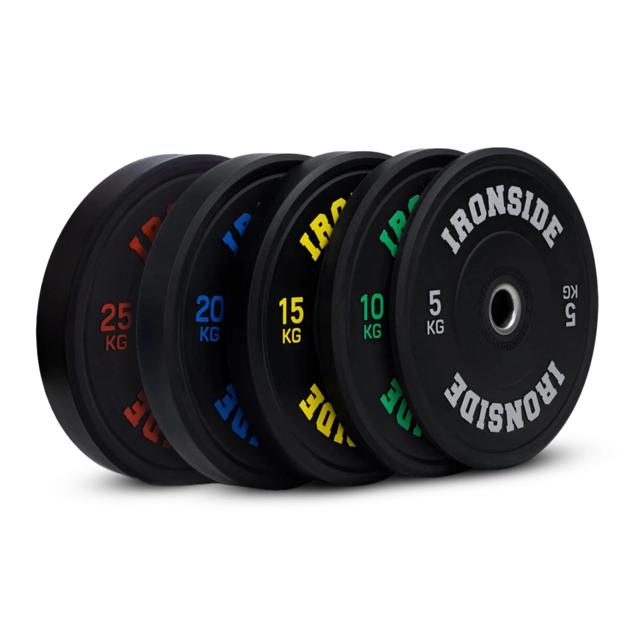 Disco Olímpico Pro Bumper 5 a 25 KG IRONSIDE