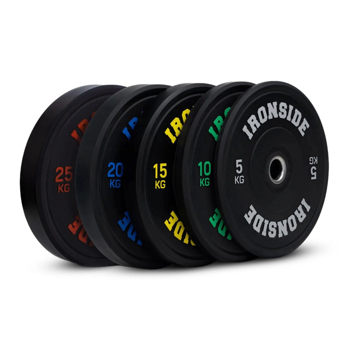 Disco Olímpico Pro Bumper 5 a 25 KG IRONSIDE