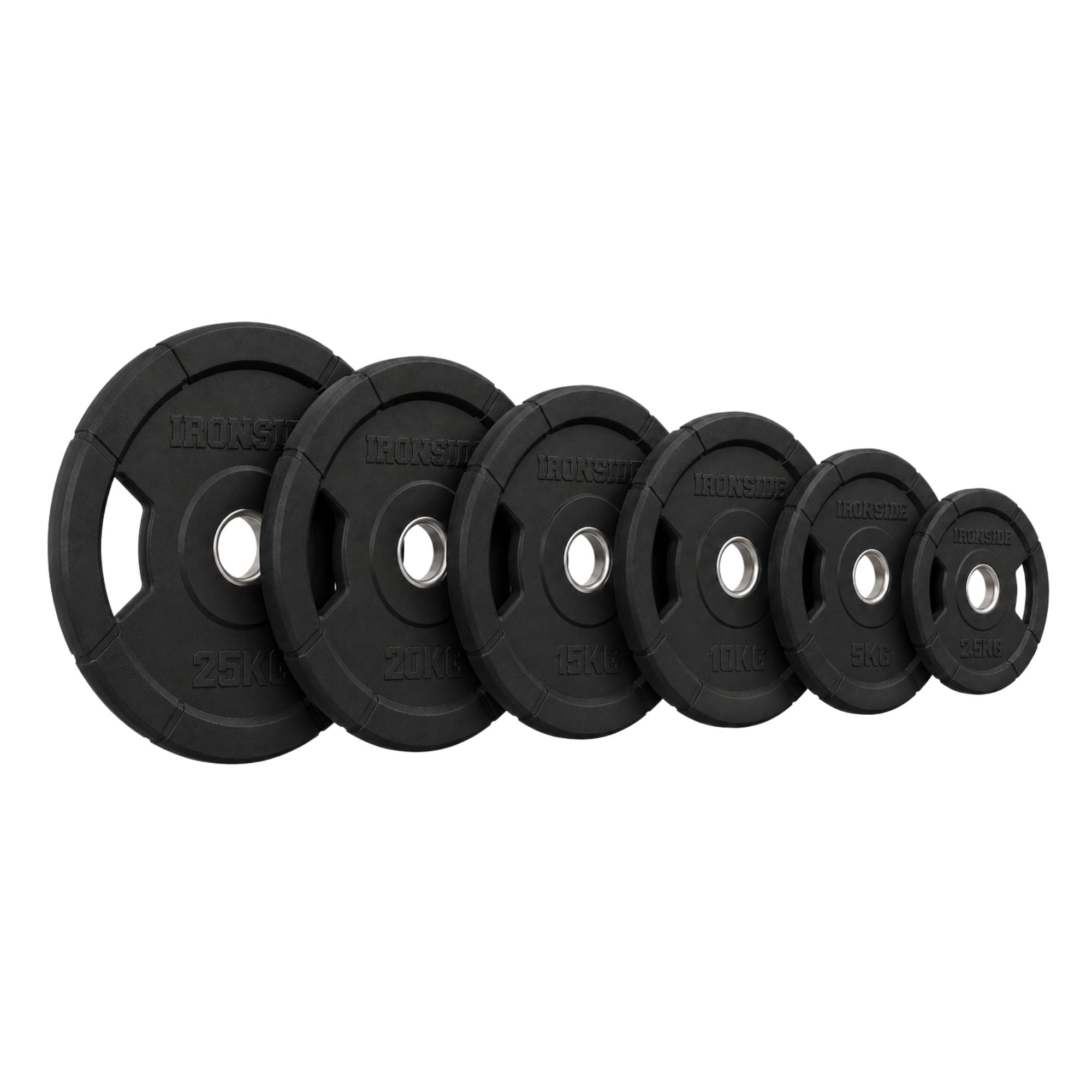 Disco Olímpico con Agarres Premium TPU 2.5 a 25 KG IRONSIDE