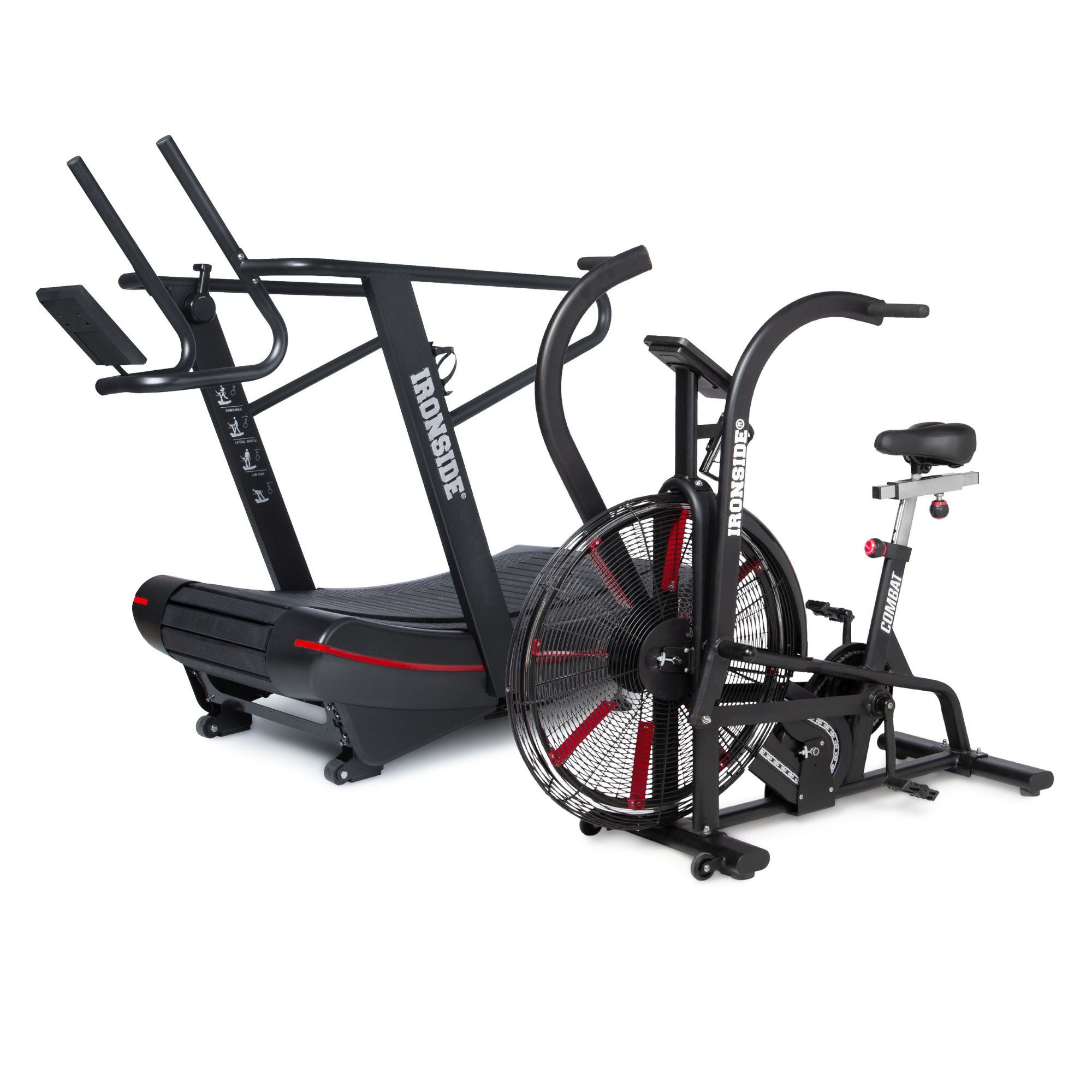 Pack IRONSIDE Combat Trotadora Curva + Air Bike