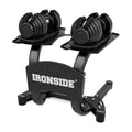 Pack IRONSIDE Mancuernas Ajustables con Rack de Almacenamiento